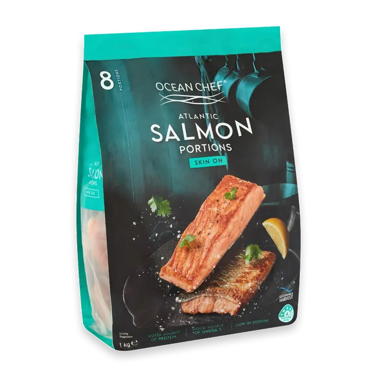Atlantic Salmon Portions Skin On