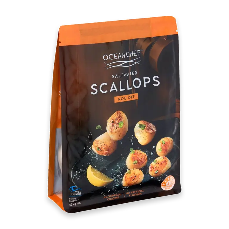 Saltwater Scallops Roe Off