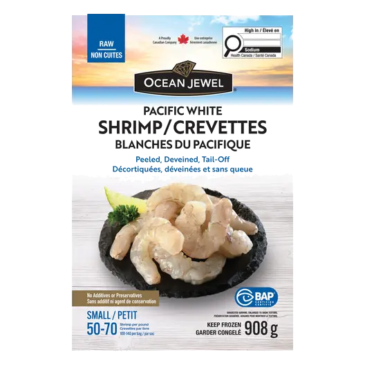Frozen Shrimp Pacific White Raw 908 g