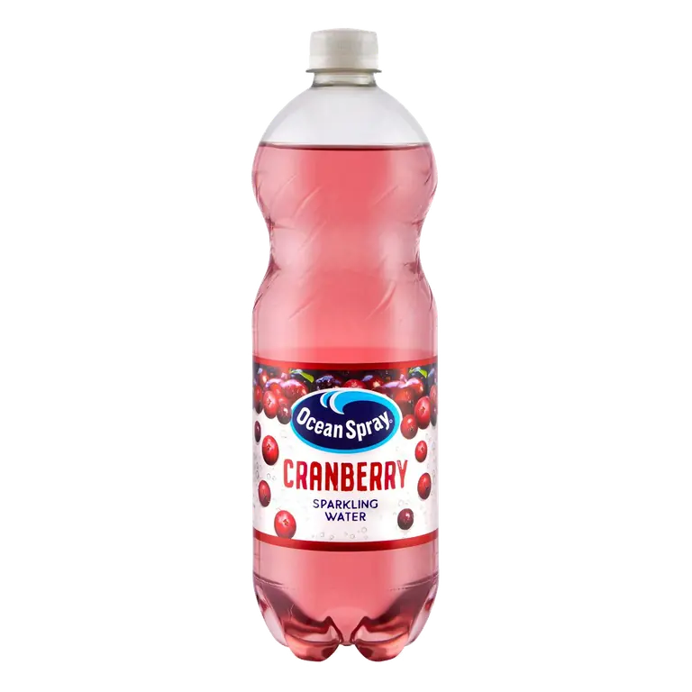 1L Cranberry Sparkling Water Bottle