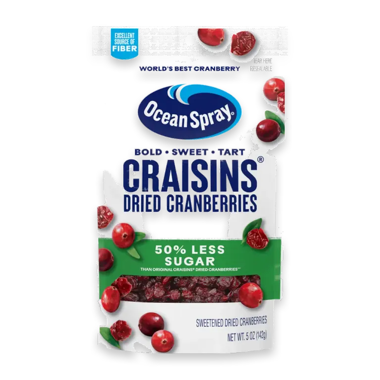 Craisins 50% Less Sugar Dried Cranberries - Dried Fruit