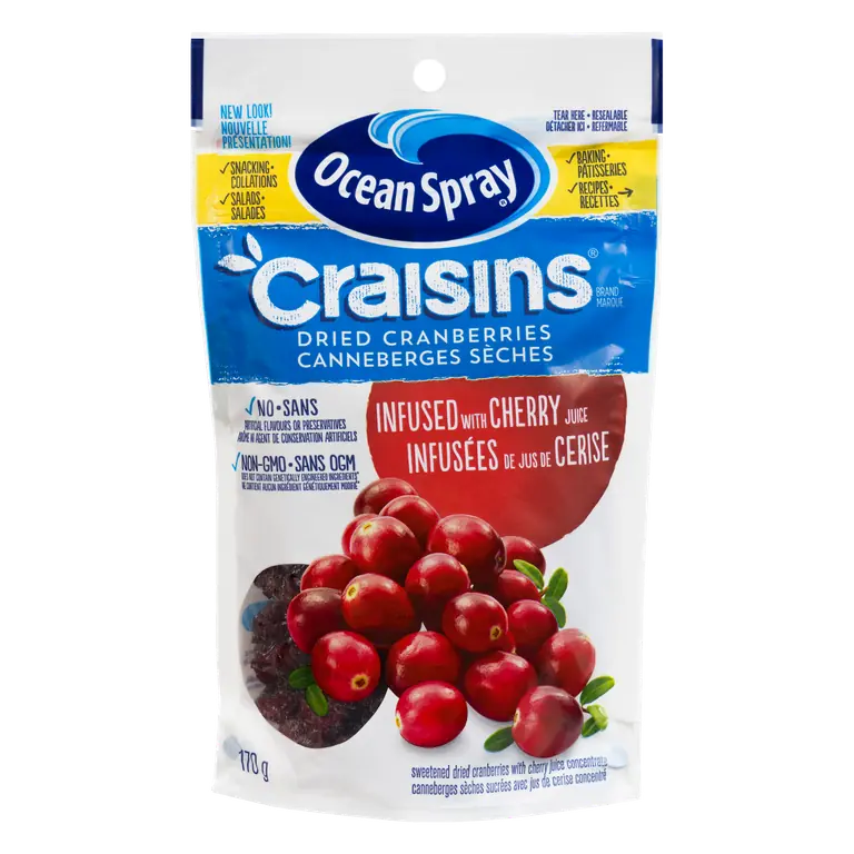 Dried Cranberries Cherry Juice Infused Craisins 170 g