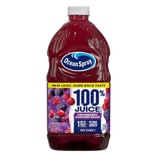 No Sugar Added Cranberry & Concord Grape Juice