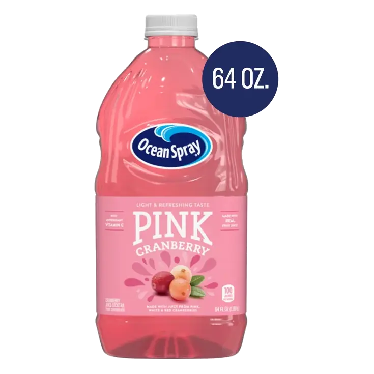 Ocean Spray Pink Cranberry Juice, 64 fl oz Bottle: 15% Juice Content
