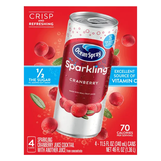 Sparkling Juice Cranberry - 4 pk