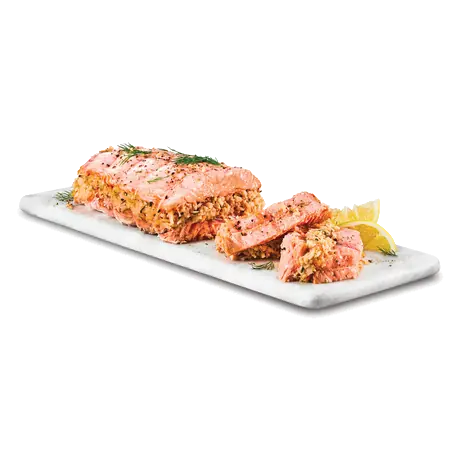 Atlantic Salmon Roast Imitation Crab Seafood Citrus Herb