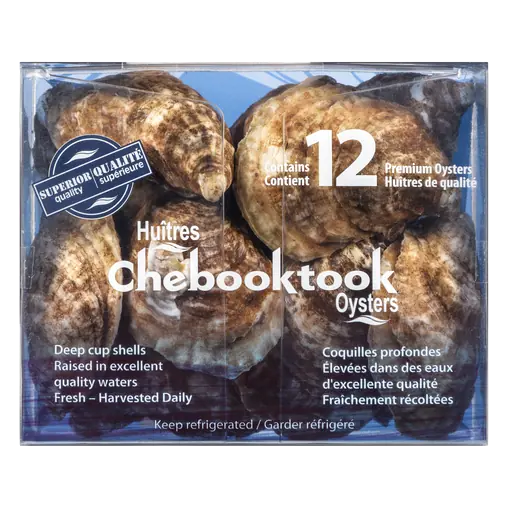 Oyster Chebooktook 12 Count 500 g (frozen)