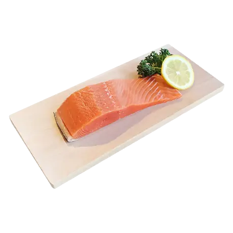 Wild Spring Salmon Fillets Previously Frozen