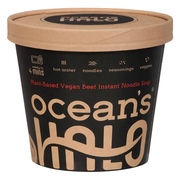 Ocean's Halo Big Bowl of Noodles, Organic, Vegan Beef