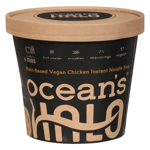 Organic Plant-Based Vegan Chicken Instant Noodle Soup Cup