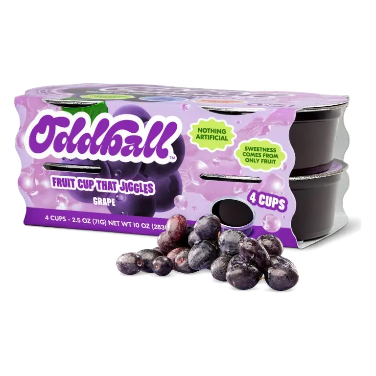 Oddball Grape Fruit Cup, 2.5oz/4pk