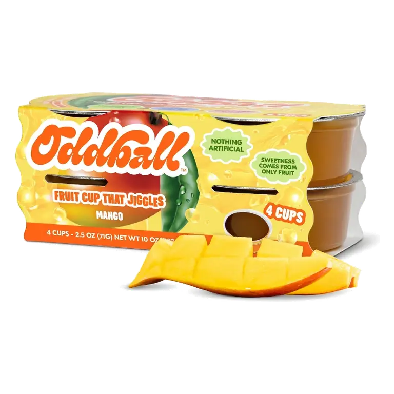 Oddball Mango Fruit Cup, 2.5oz/4pk