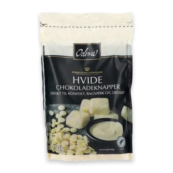 Chokladknappar Vit
