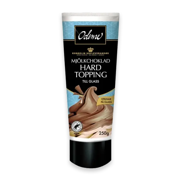 Hard Topping Mjölkchoklad Glass Sås