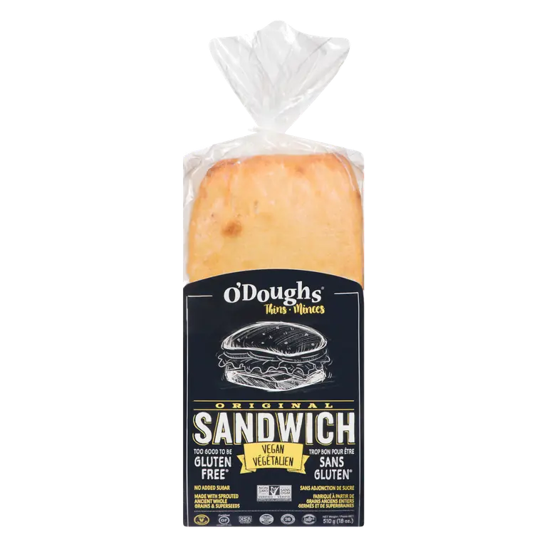 Gluten-Free Frozen Sandwich Thins Original 510 g