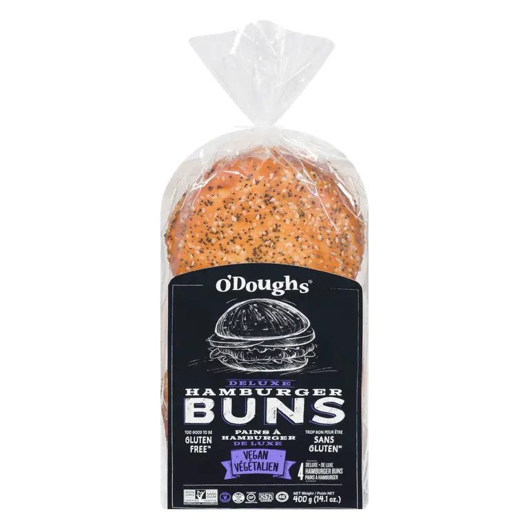Gluten-Free Vegan Hamburger Buns Deluxe 400 g (frozen)