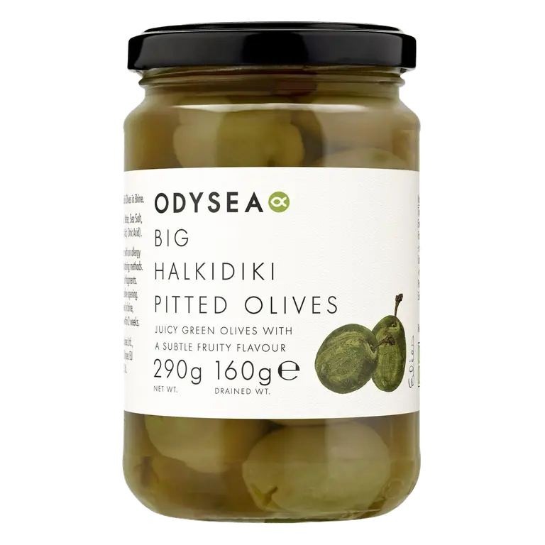 Greek Big Halkidiki Pitted Olives 290g (160g*)