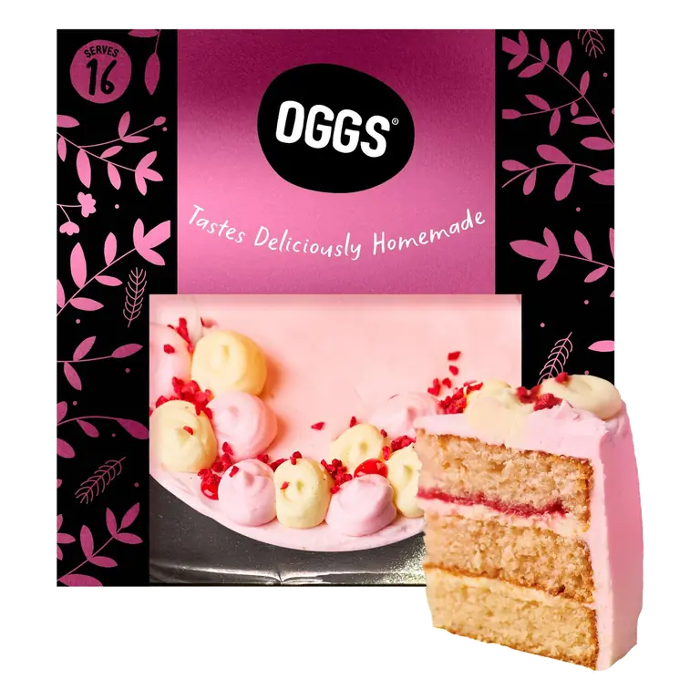 Rhubarb & Custard Celebration Cake