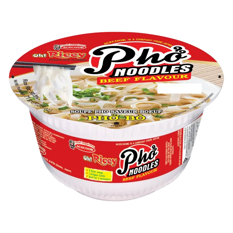 Instant Rice Noodles Beef Flavour