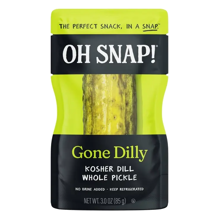 OH SNAP! Gone Dilly Whole Kosher Dill Pickle, 3oz