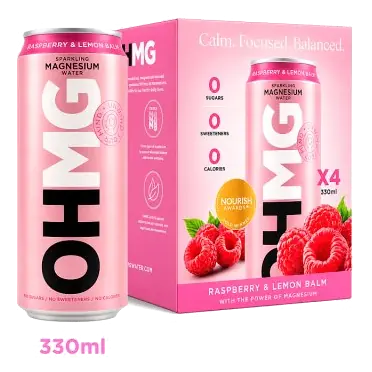 Raspberry & Lemon Sparkling Magnesium Water