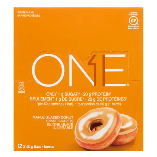 Oh Yeah! ONE Gluten-Free Protein Bar Maple Glazed Donut 12 x 60 g