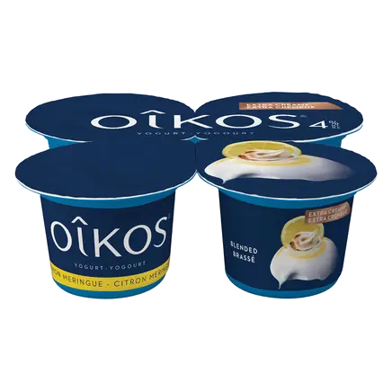 4% Greek Yogurt Extra Creamy Lemon Meringue Flavour 4 x 95 g