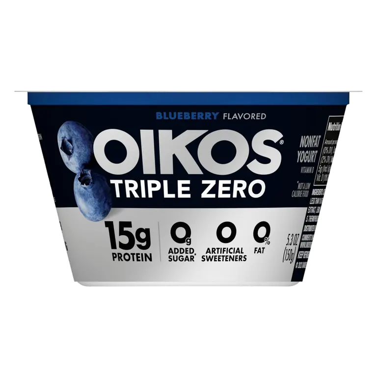 Blueberry Flavored Blended Greek Nonfat Yogurt