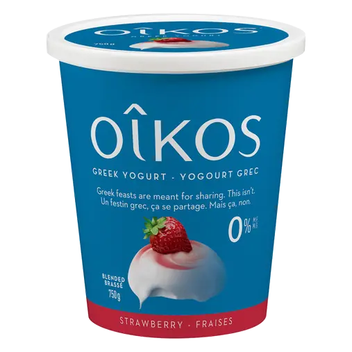 Fat-Free 0% Greek Yogurt Strawberry 750 g