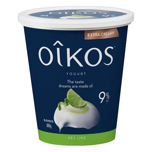 9% Greek Extra Creamy Yogurt Key Lime 650 g