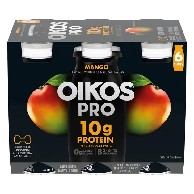 PRO Mango 10g Protein Cultured Dairy Drink - 6 pk