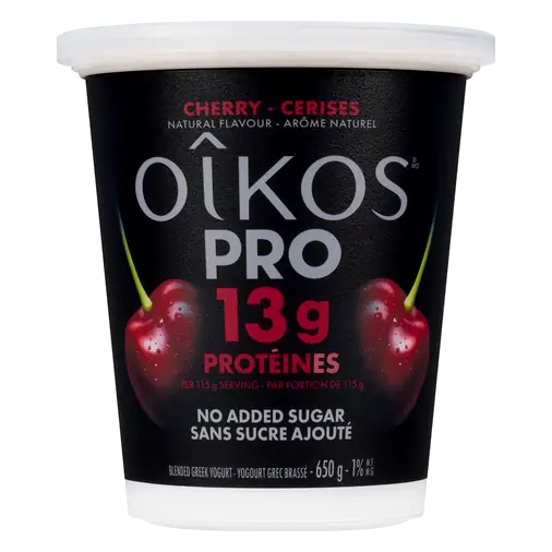 Pro No Added Sugar 1% Greek Yogurt Cherry 650 g