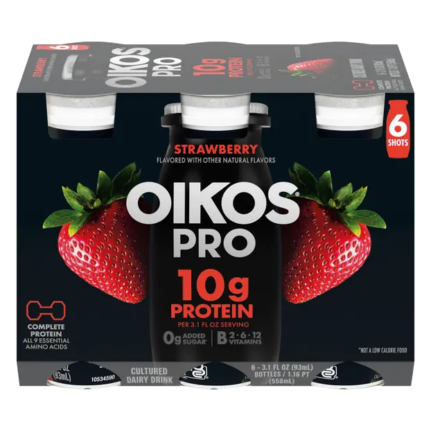 PRO Strawberry 10g Protein Cultured Dairy Drink - 6 pk