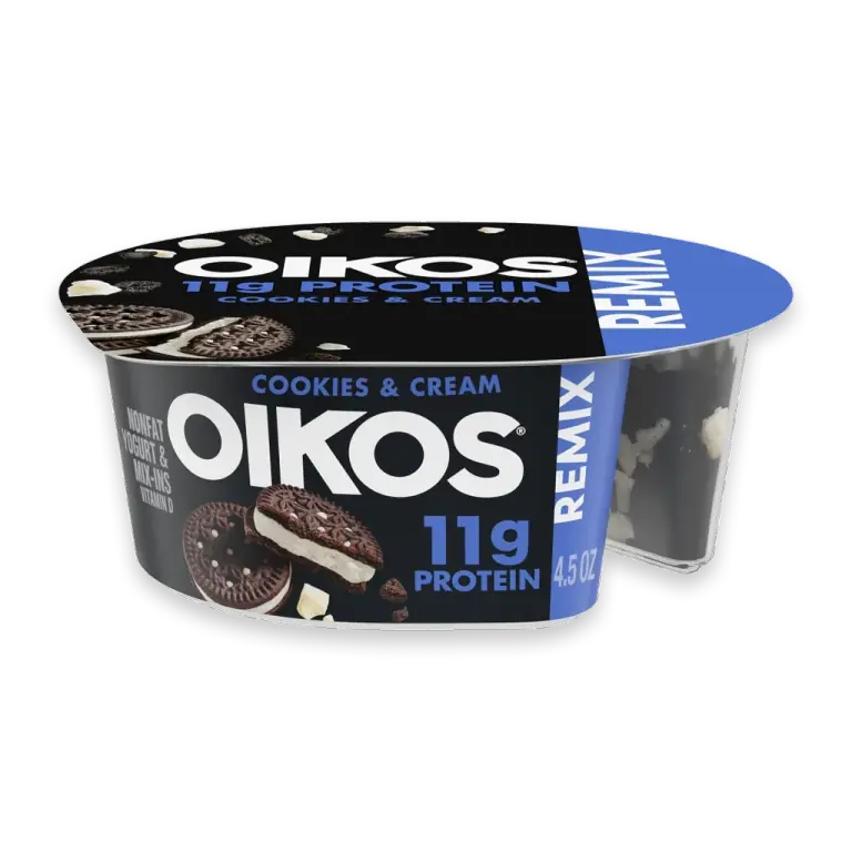 REMIX Cookies & Cream 11g Protein Vanilla Nonfat Greek Yogurt with Mix-Ins