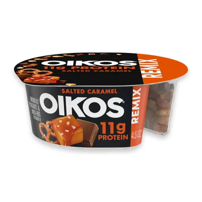 REMIX Salted Caramel High Protein Nonfat Greek Yogurt Cup