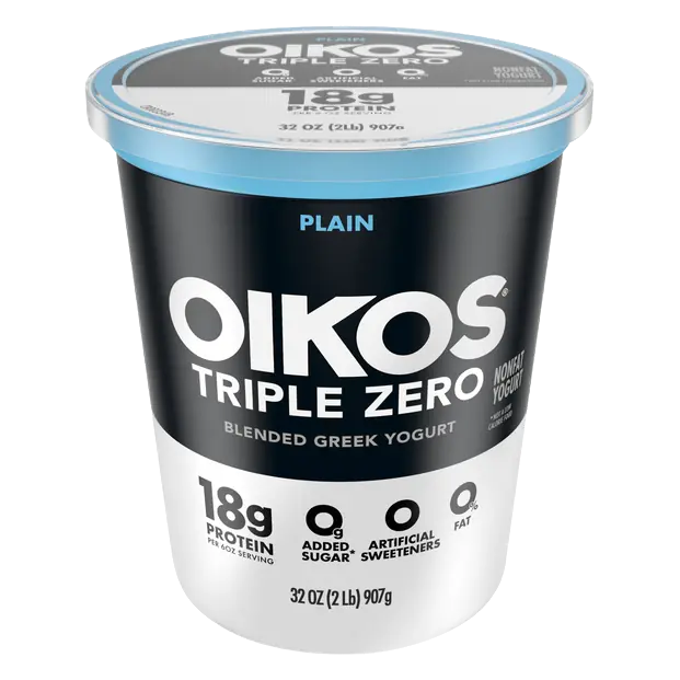 Triple Zero Non Fat Plain 18g Protein Blended Greek Yogurt