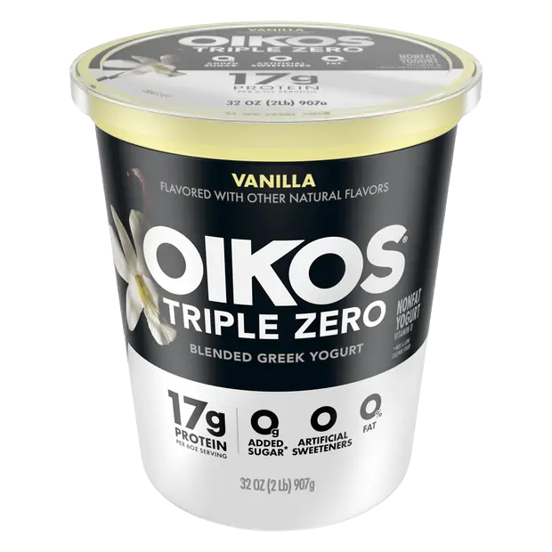 Triple Zero Non Fat Vanilla 17g Protein Blended Greek Yogurt