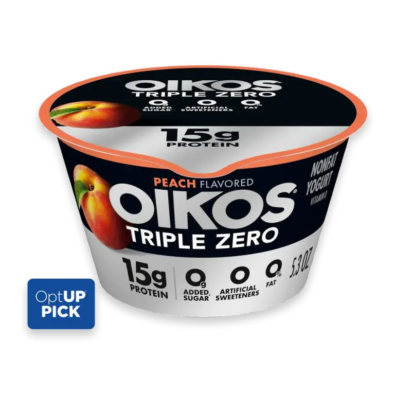 Triple Zero Peach High Protein Nonfat Greek Yogurt Cup