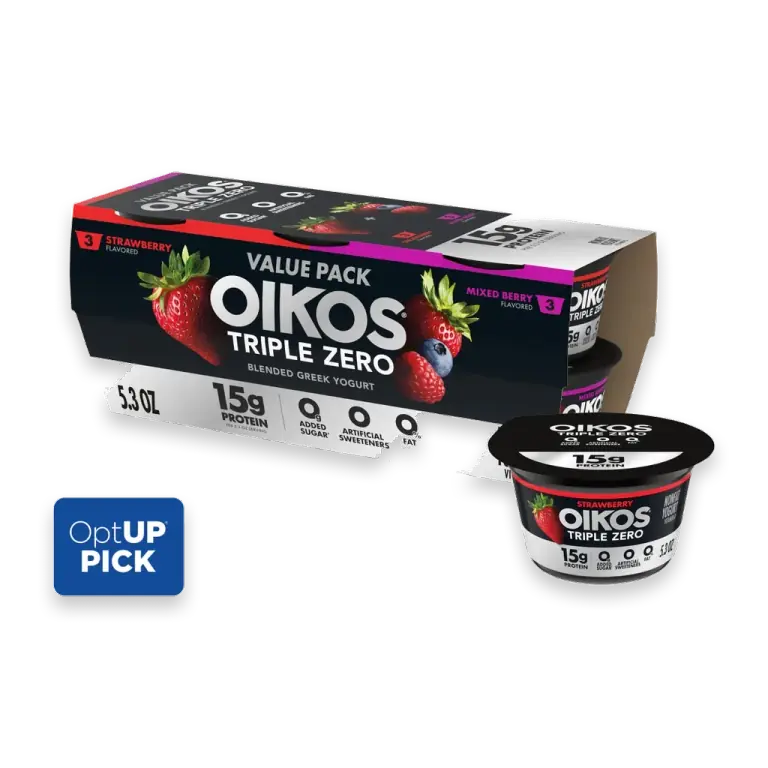 Triple Zero Strawberry and Mixed Berry High Protein Nonfat Greek Yogurt Cups