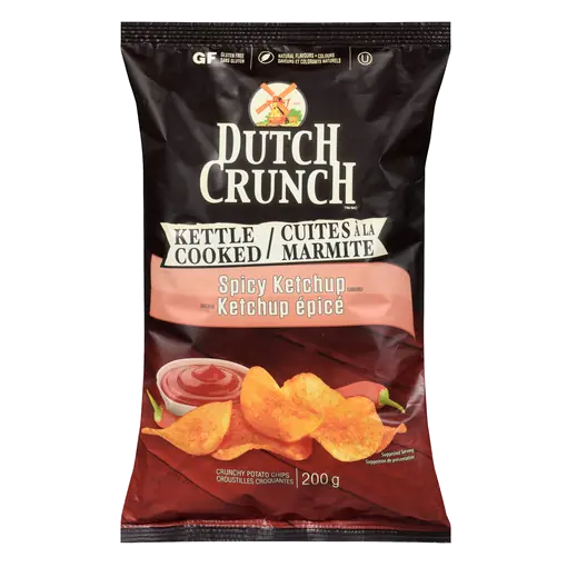 Dutch Crunch Crunchy Potato Chips Spicy Ketchup 200 g
