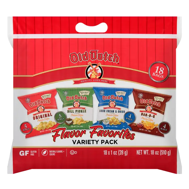 Old Dutch Flavor Favorites Variety Pack 18-1 Oz