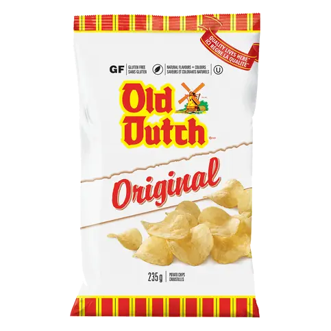 Old Dutch Gluten-Free Potato Chips Original 235 g