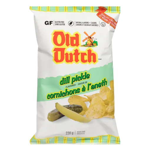 Old Dutch Potato Chips Dill Pickle 220 g