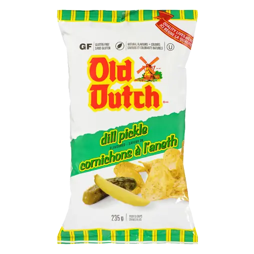 Gluten-Free Potato Chips Dill Pickle 235 g