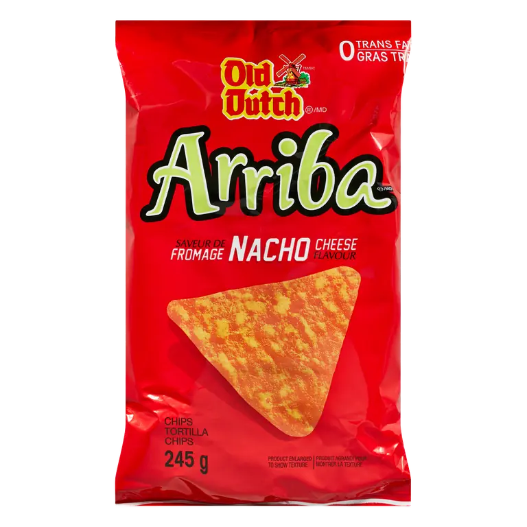 Arriba Tortilla Chips Nacho Cheese 245 g