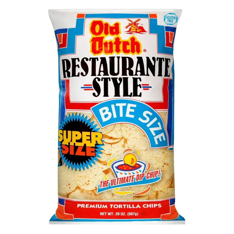 Old Dutch Restaurante Style Premium Tortilla Chips, 20oz