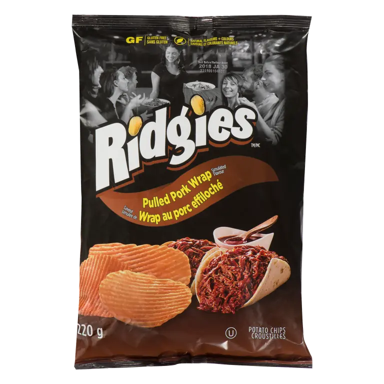 Potato Chips Double Dutch Ridgies Pulled Pork 220 g