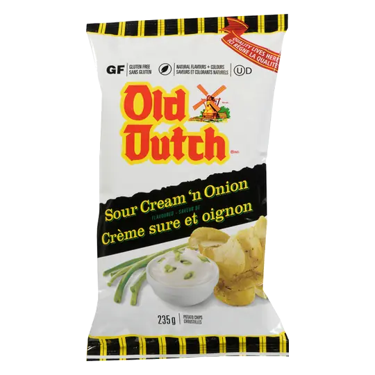 Potato Chips Sour Cream And Onion 235 g