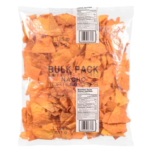 Tortilla Chips Nacho Bulk Pack 511 g