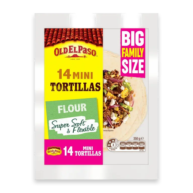 14 Mini Tortillas Flour